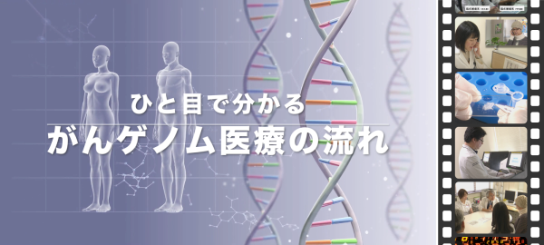 「ひと目でわかるがんゲノム医療の流れ」