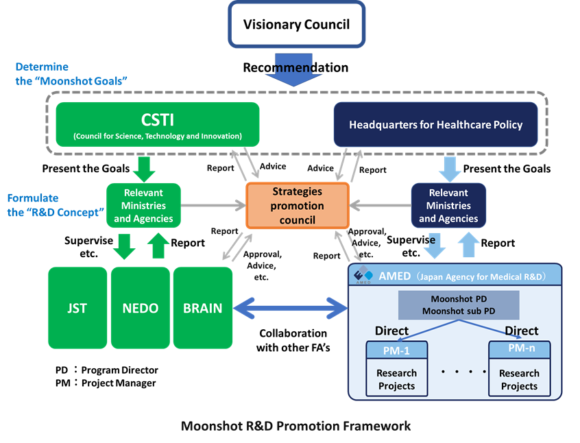 Moonshot R&D promotion framework. Please see above for the details.