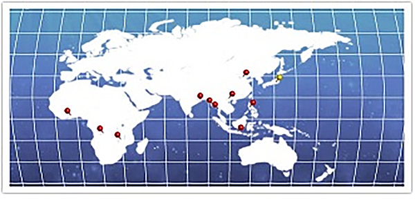 海外拠点地図