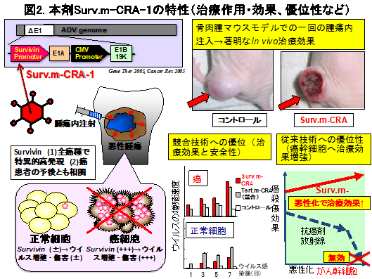 図表 Surv.m-CRA-1の特性
