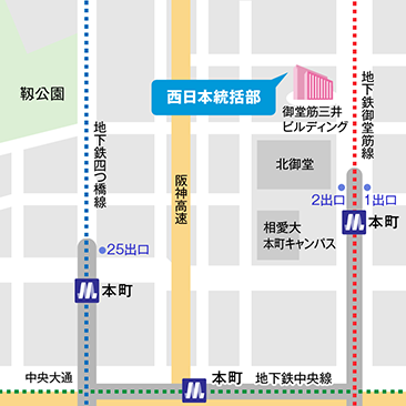 西日本統括部・地図