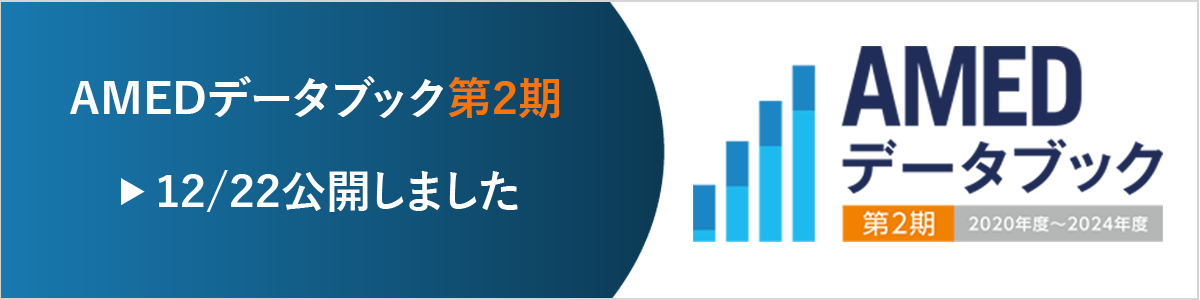 AMED事業に関する各種データ 第2期（2020～2024年度）に支援した研究開発課題について、集計・分析しています。
