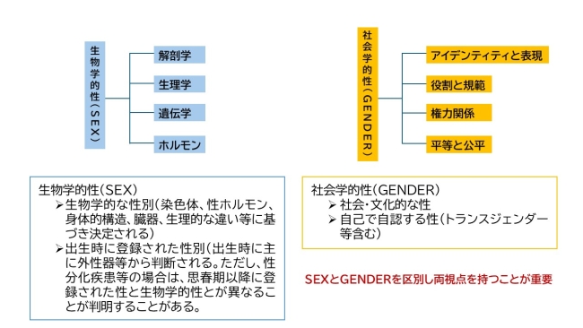 生物学的性と社会学的性の定義/意義